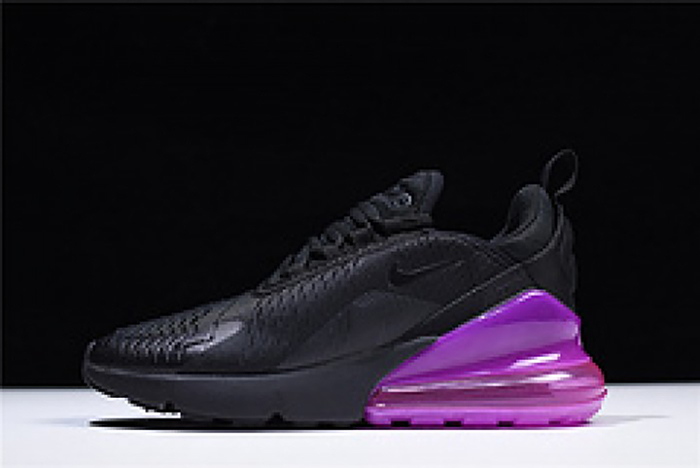 Nike womens  Air Max 270 black purple AH6789 016